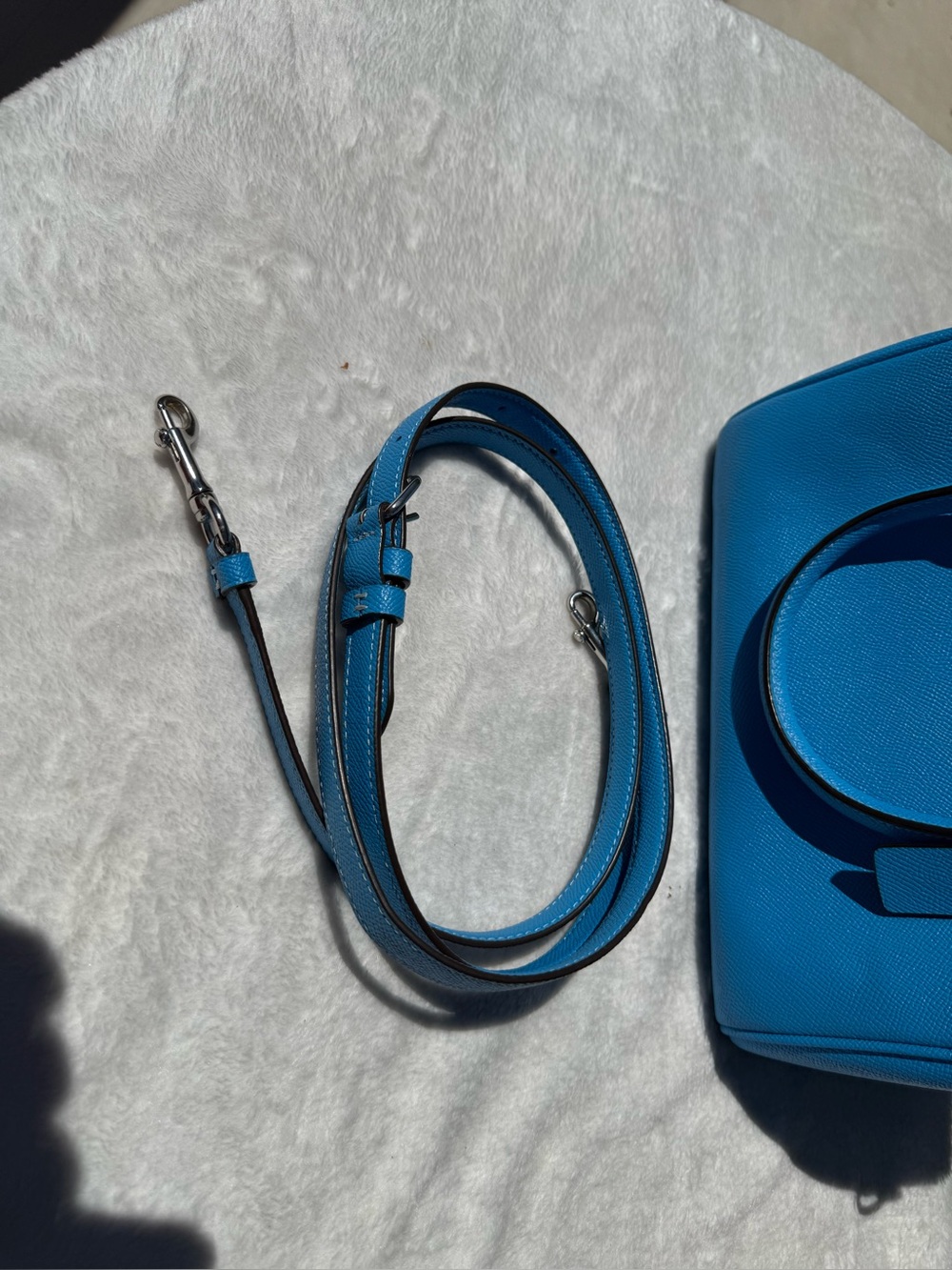 Coach Rowan Medium Satchel in Electric Blue NWOT - Picture 7 of 7